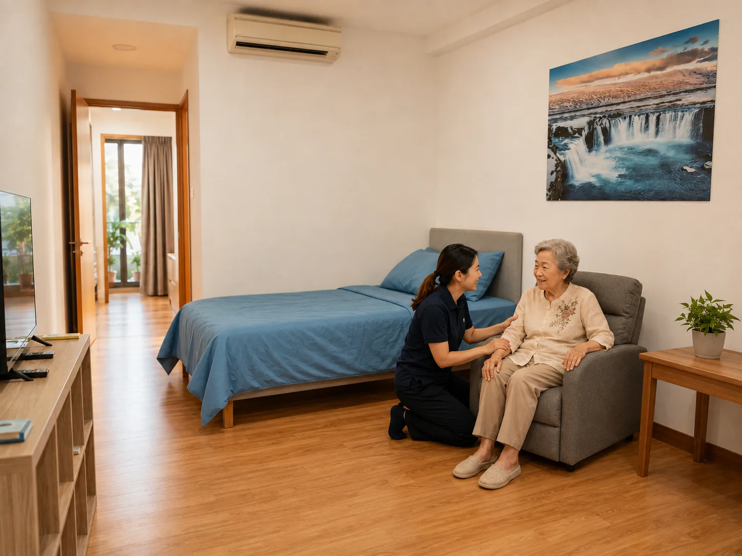 24-hour senior care and nursing support at Blue Atria Singapore