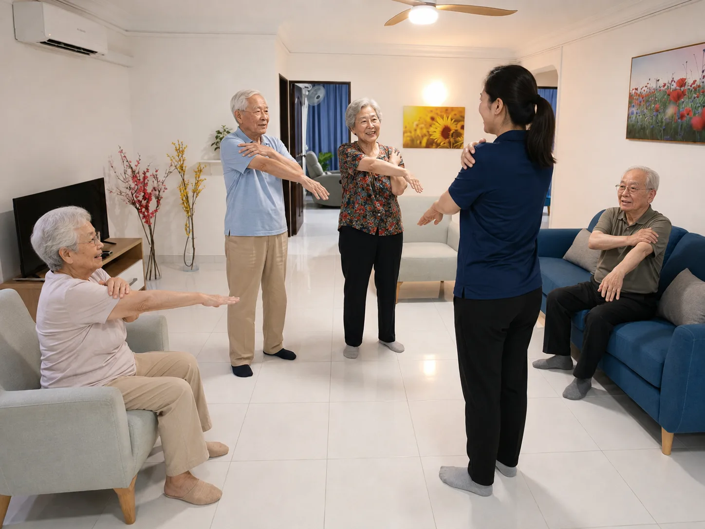 Senior wellness and gentle movement programme at Blue Atria Singapore